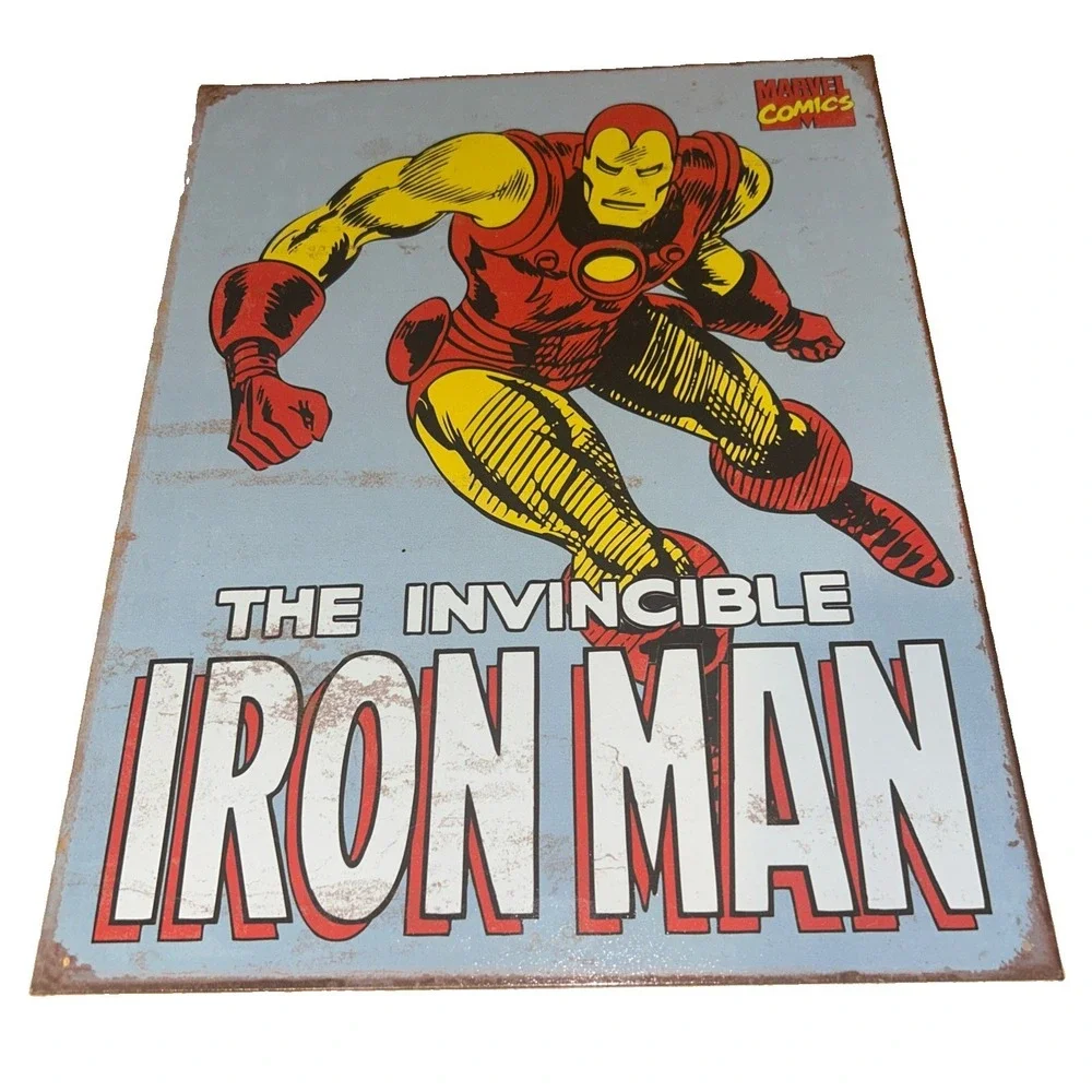 Marvel Comics Vintage Design Tin Metal Comic Book Characters 16